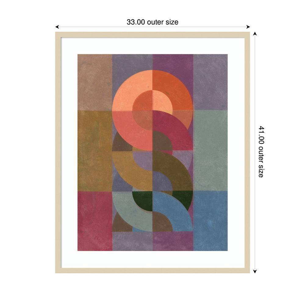 Amanti Art 33"x41" Chainweave II by Victoria Barnes Wood Framed Wall Art Print