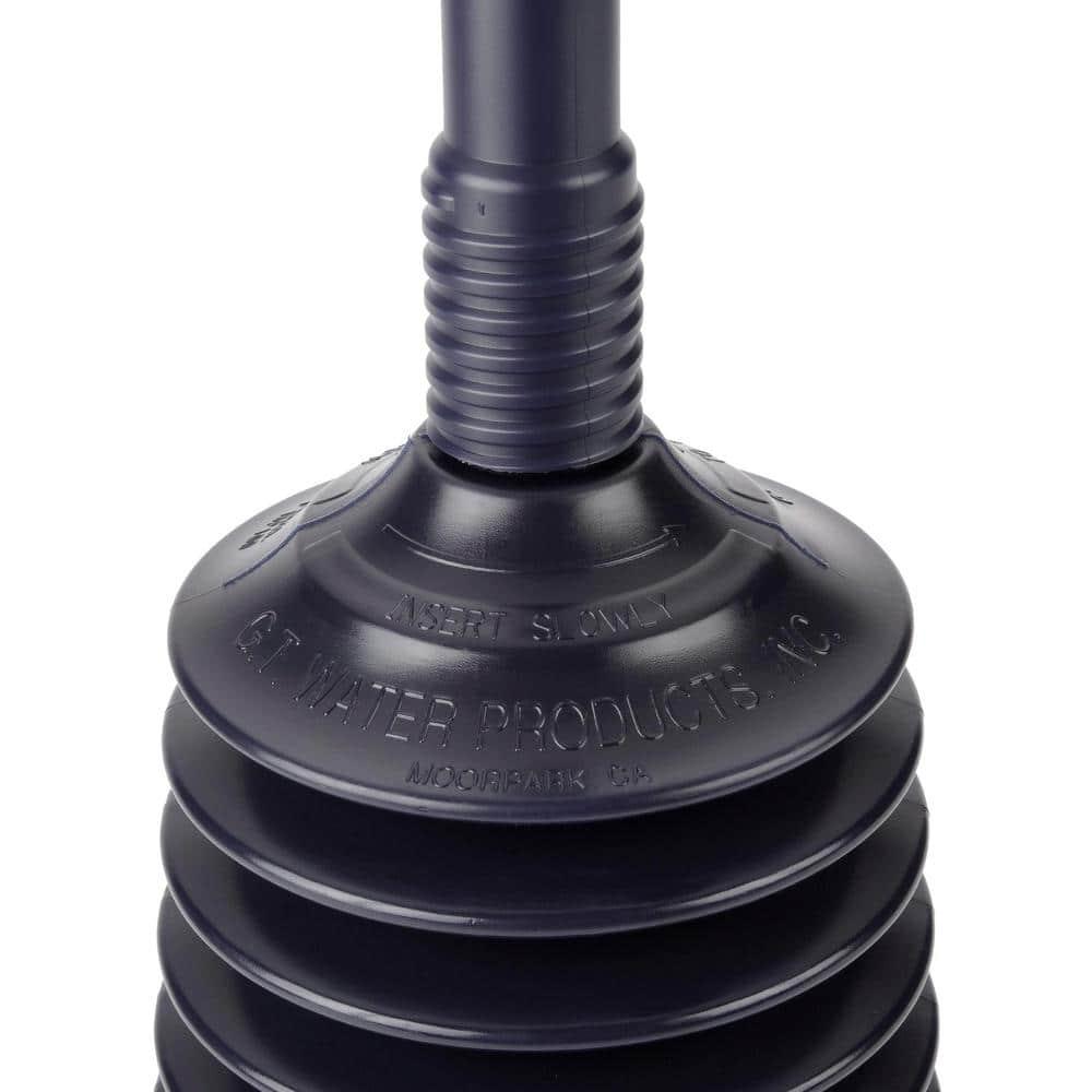 Impact 9205 Deluxe Professional 11.2 in. x 6 in. Polyethylene Plunger - Black