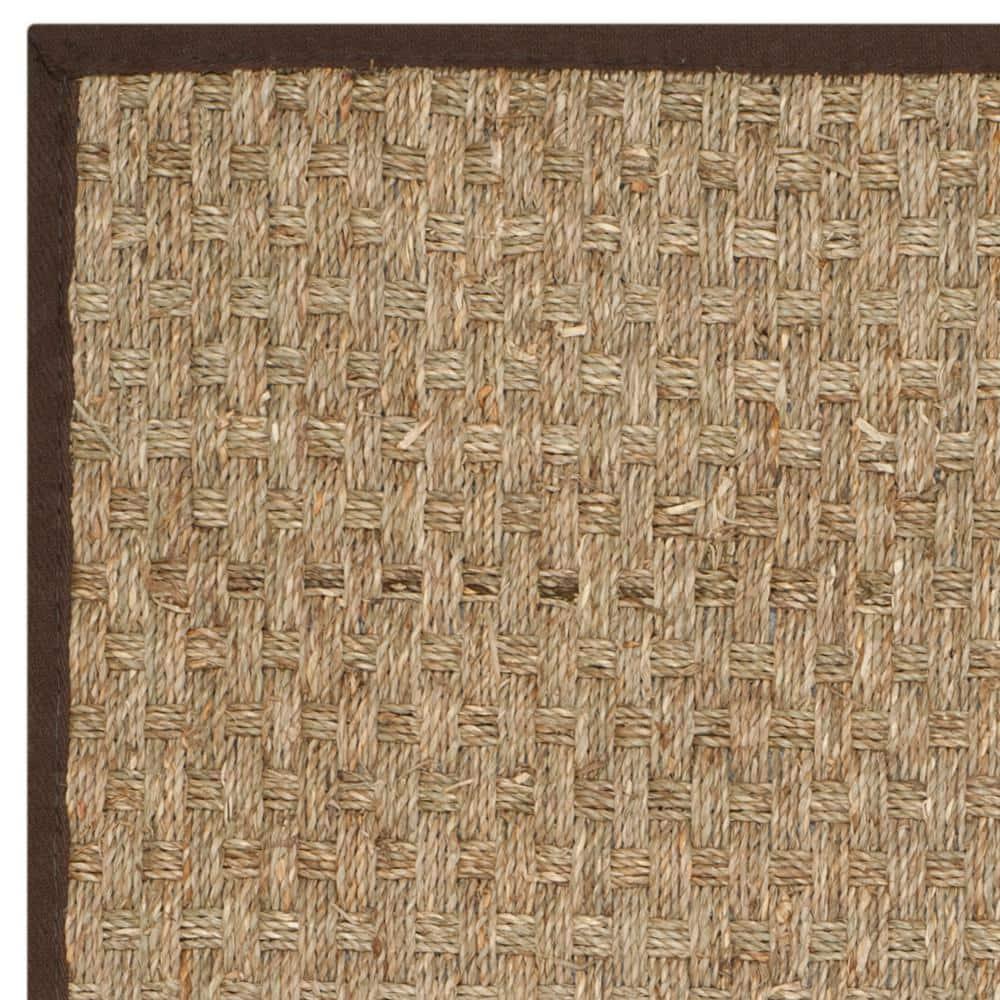 Natural Fiber NF114 Power Loomed Indoor Accent Rug - Natural/Dark Brown - 2'6"x4' - Safavieh.