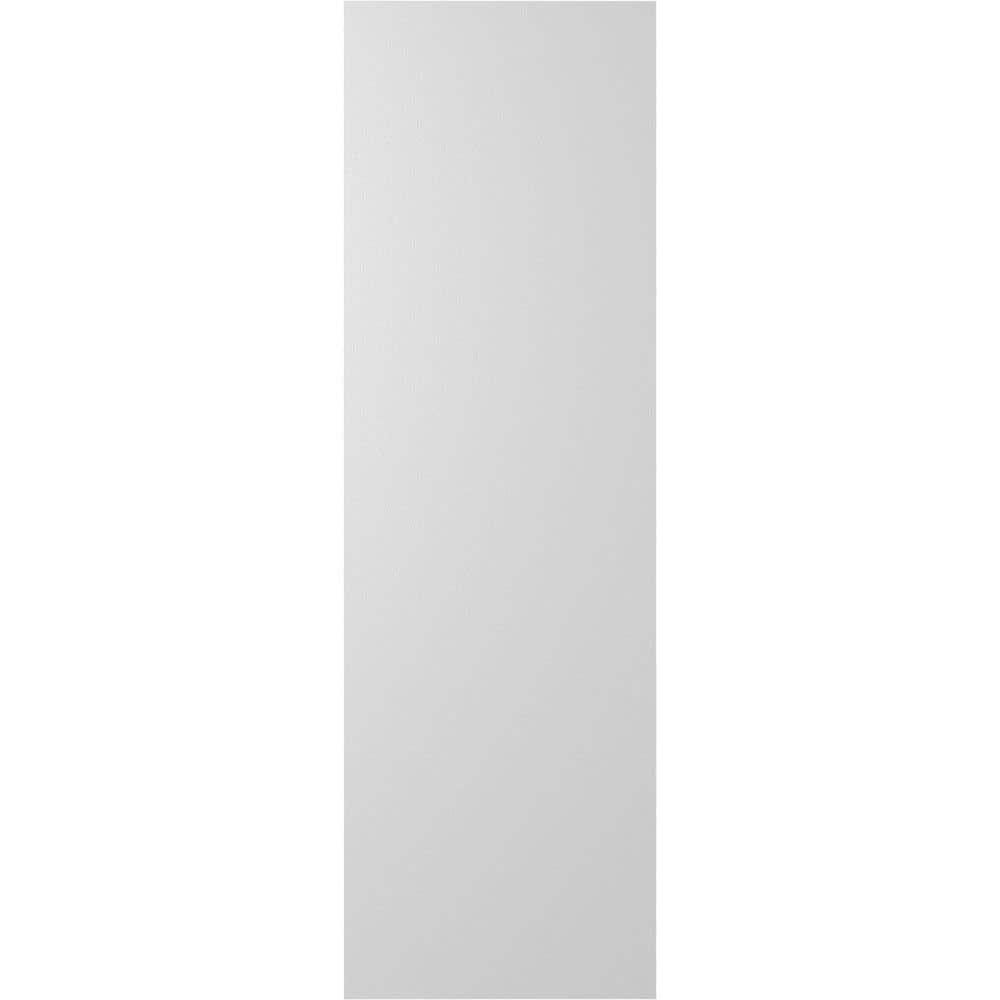 Ekena Millwork 12"W x 58"H True Fit PVC Two Equal Panel Farmhouse Fixed Mount Shutters w/ Z-Bar, Primed (Per Pair - Hardware Not Included)