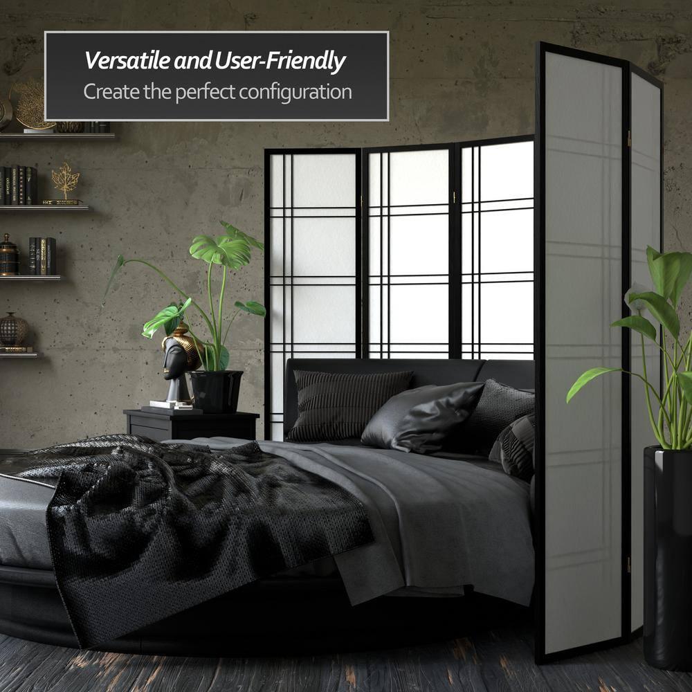 Latitude Run® 68'' W x 71.25'' H 4 - Panel Folding Room Divider