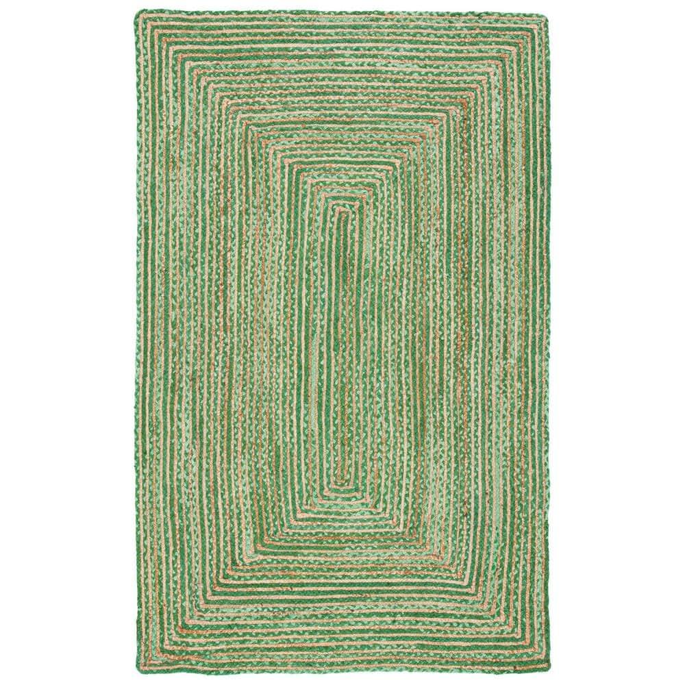 Cape Cod CAP202 Woven Indoor Area Rug - Green/Natural - 4'x6' - Safavieh