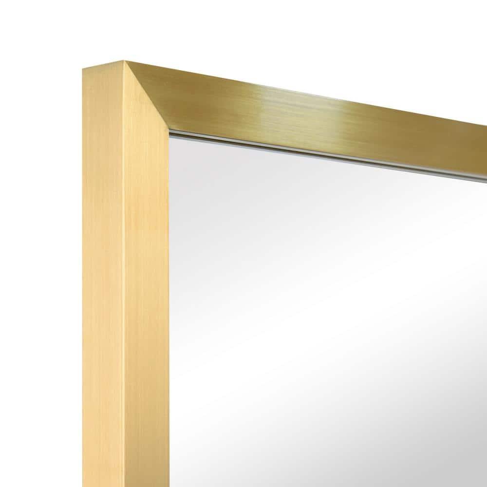 Empire Art Direct PSM-70107-2436 Contempo Brushed Gold Stainless Steel rectangular Wall Mirror