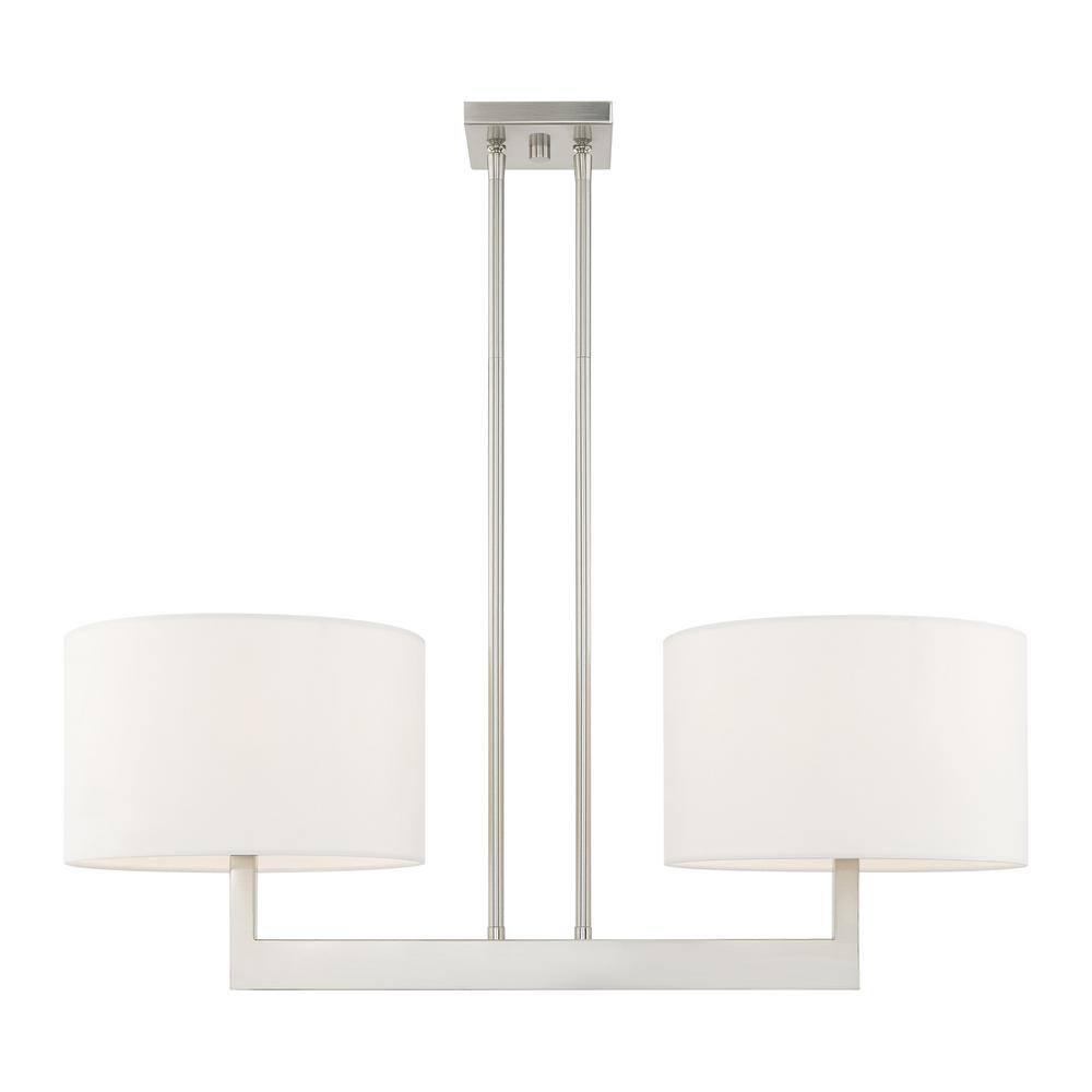 Livex Lighting Hayworth 2 - Light Chandelier in  Brushed Nickel