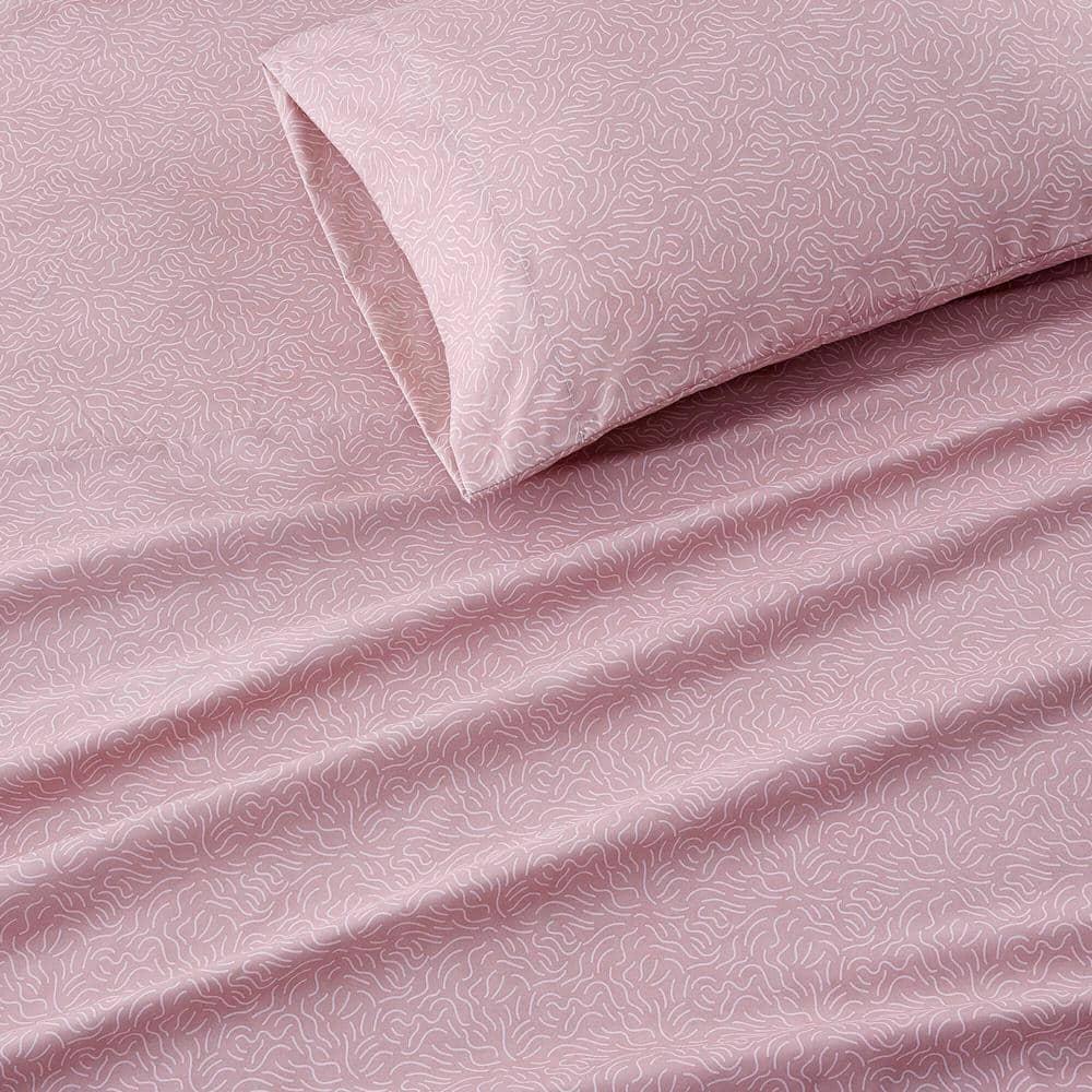 Madison Park Essentials 100% Cotton 200TC Printed Sheet Set