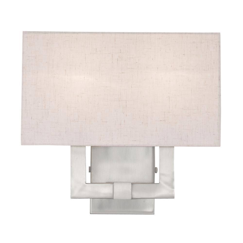 Livex Lighting Meridian 2 - Light Wall Light in  Brushed Nickel