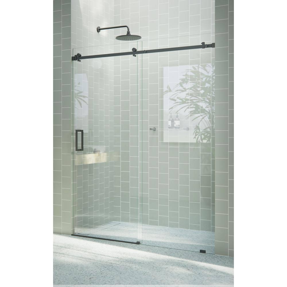 Astro 60 - 64 in. x 78 in. Fully Frameless Glass Sliding Shower Door