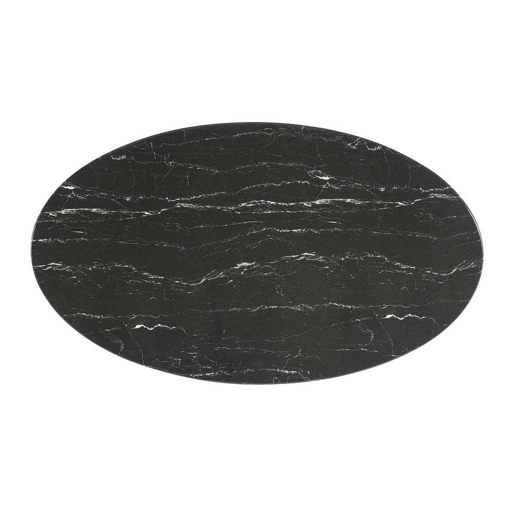 Modway Modway Lippa Oval Artificial Marble Dining Table
