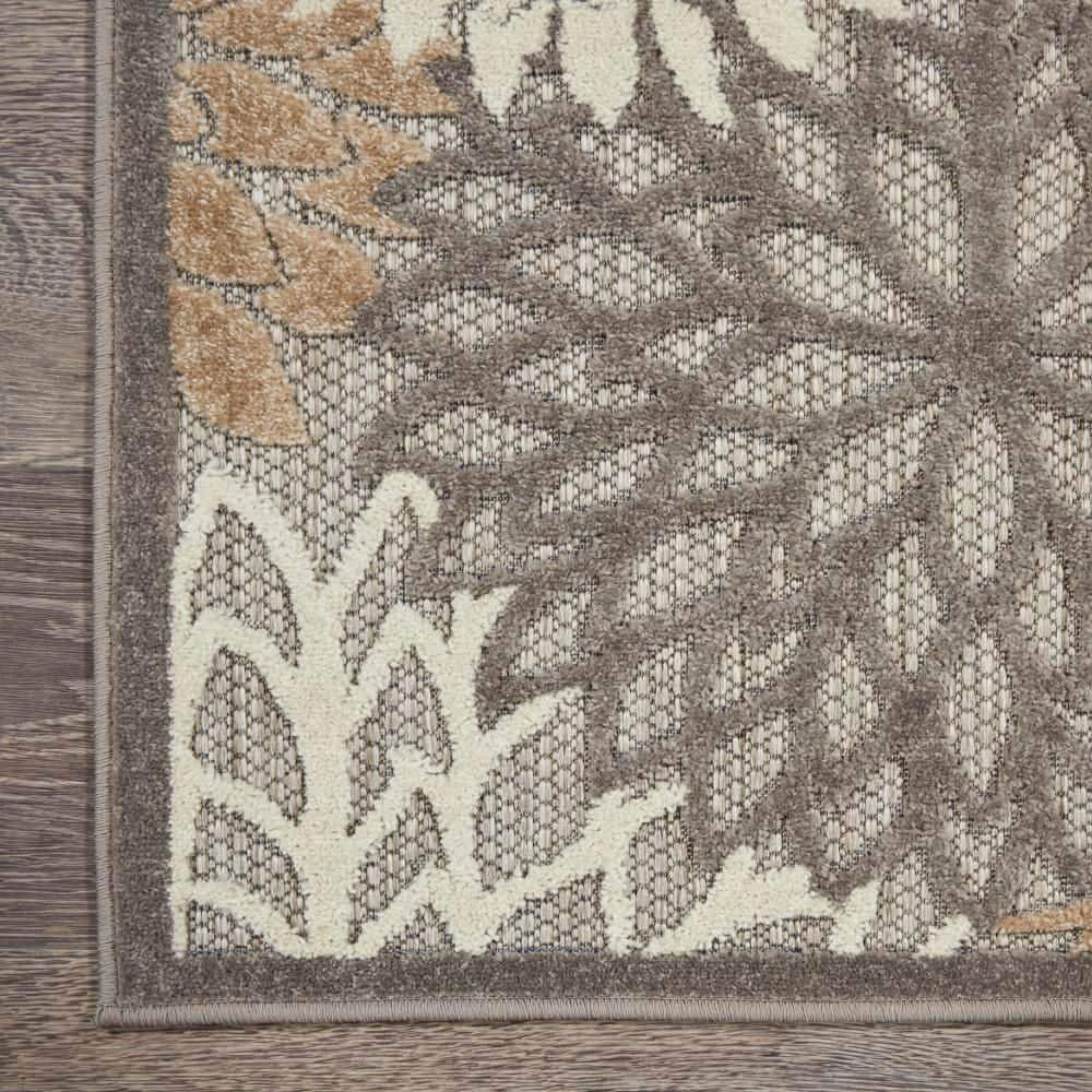 Nourison Aloha Floral Bloom Flatweave High-Low Indoor Outdoor Runner Rug Natural 2' x 6'
