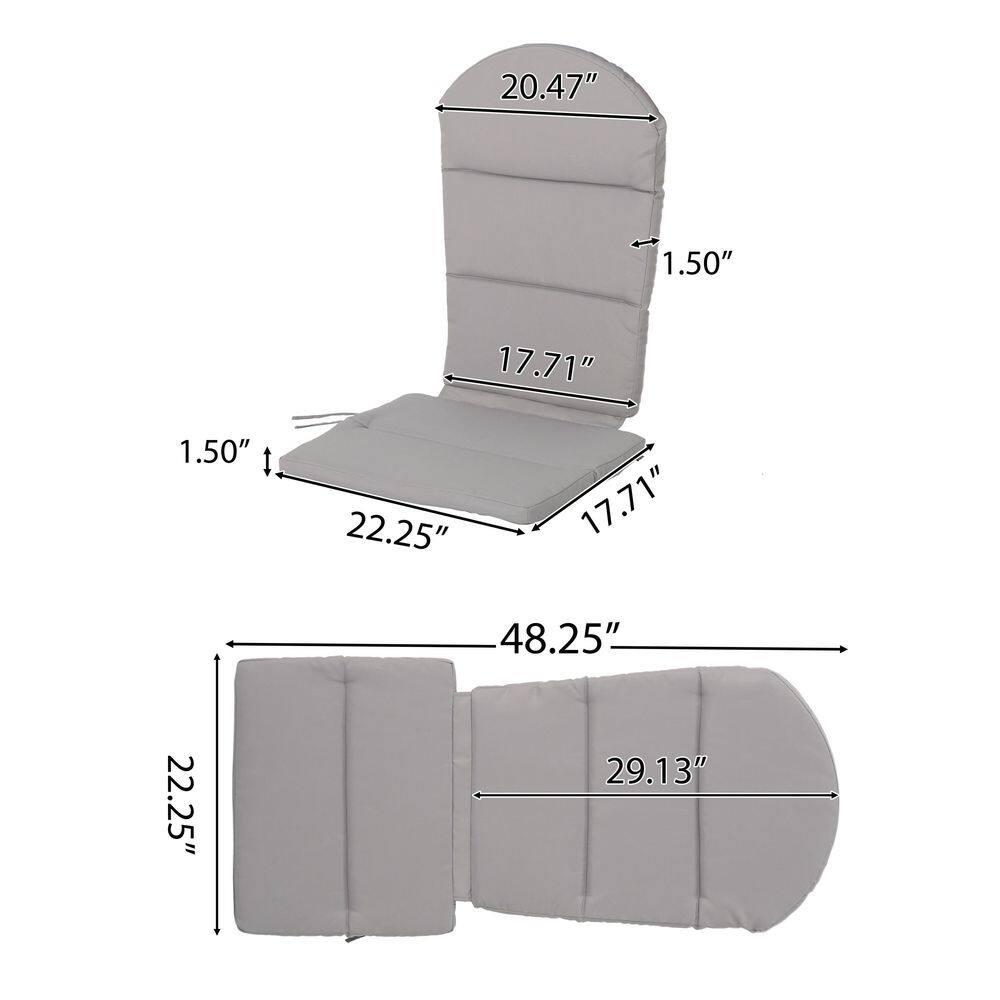 Highland Dunes Outdoor 1.5'' Adirondack Chair Back Cushion (Set of 2)