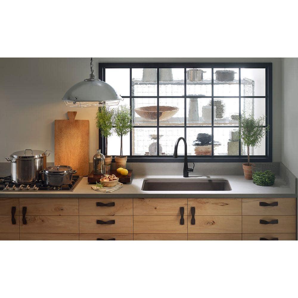 Riverby 33" x 22" x 9-5/8" Under-Mount Single-Bowl Kitchen Sink with Accessories