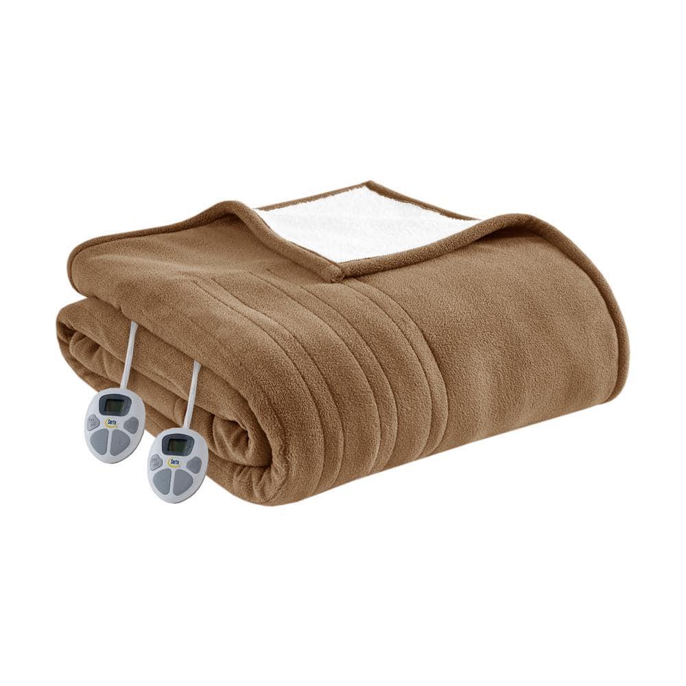 Serta Serta Fleece to Sherpa Heated Blanket