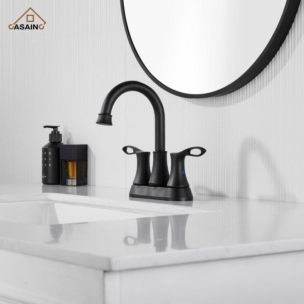 4-inch Centerset Bathroom Faucet with Drain