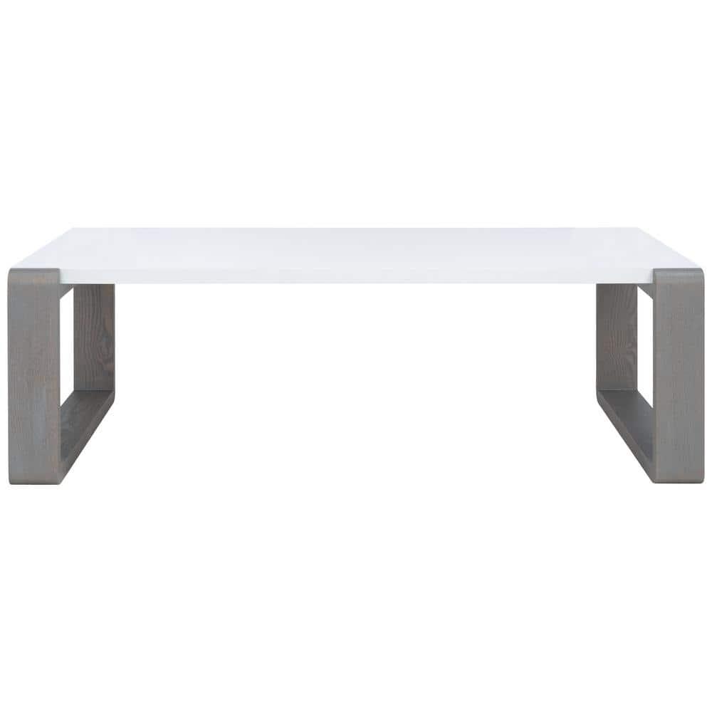 Bartholomewith Coffee Table - White/Grey - Safavieh