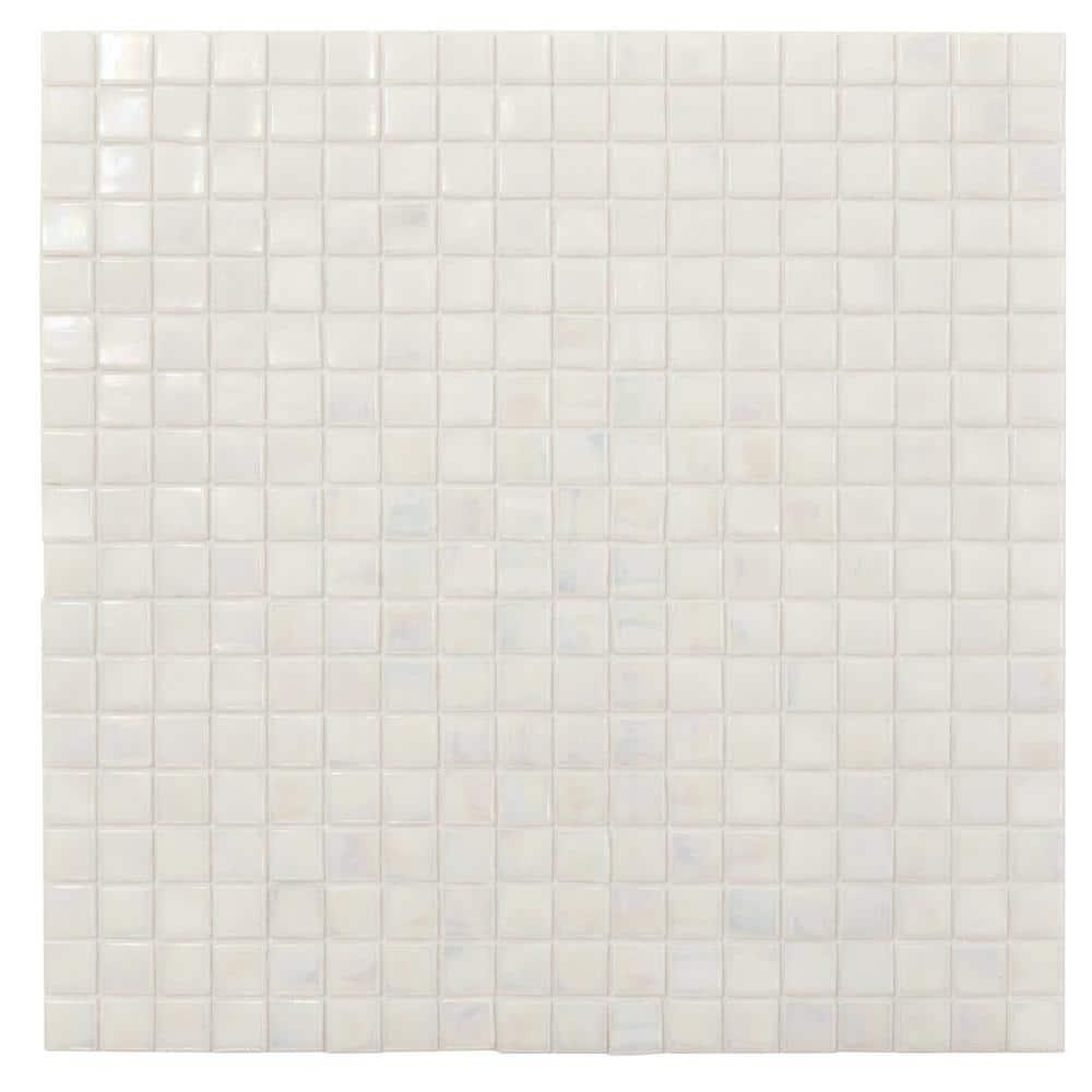 Skosh 0.6" x 0.6" Glass Grid Mosaic Wall & Floor Tile