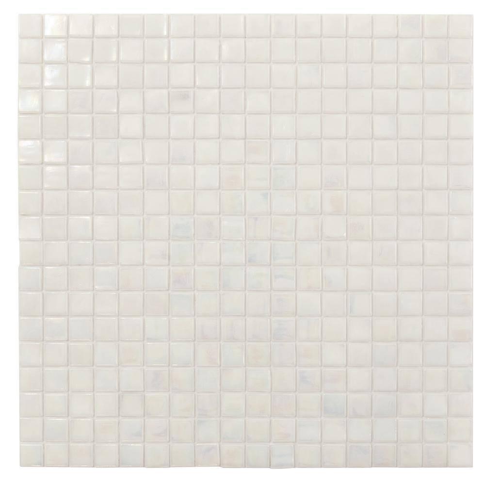 Skosh 0.6" x 0.6" Glass Grid Mosaic Wall & Floor Tile