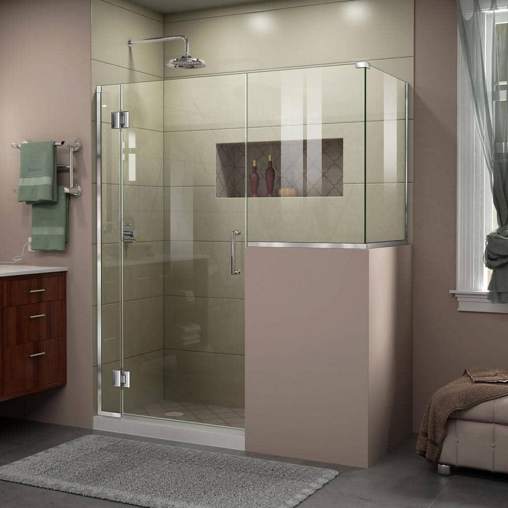 DreamLine Unidoor-X 60 W x 36.38 D x 72 H Frameless Rectangle Hinged Shower Enclosure E124303636-01