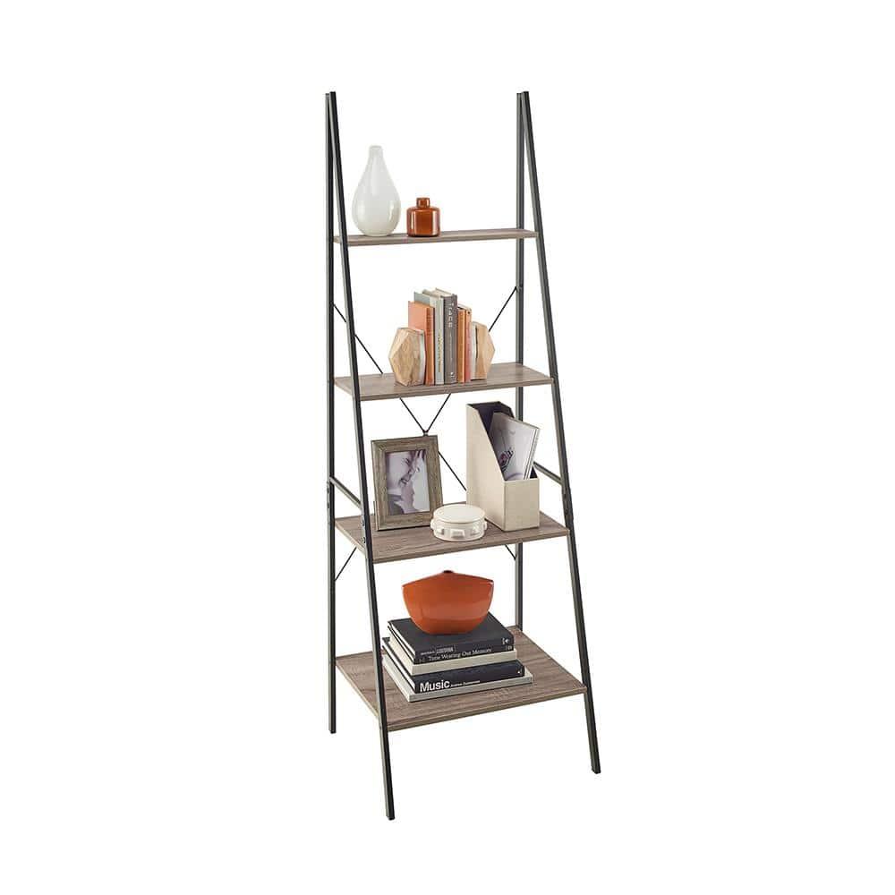 ClosetMaid Industrial 4-Tier Ladder Bookcase