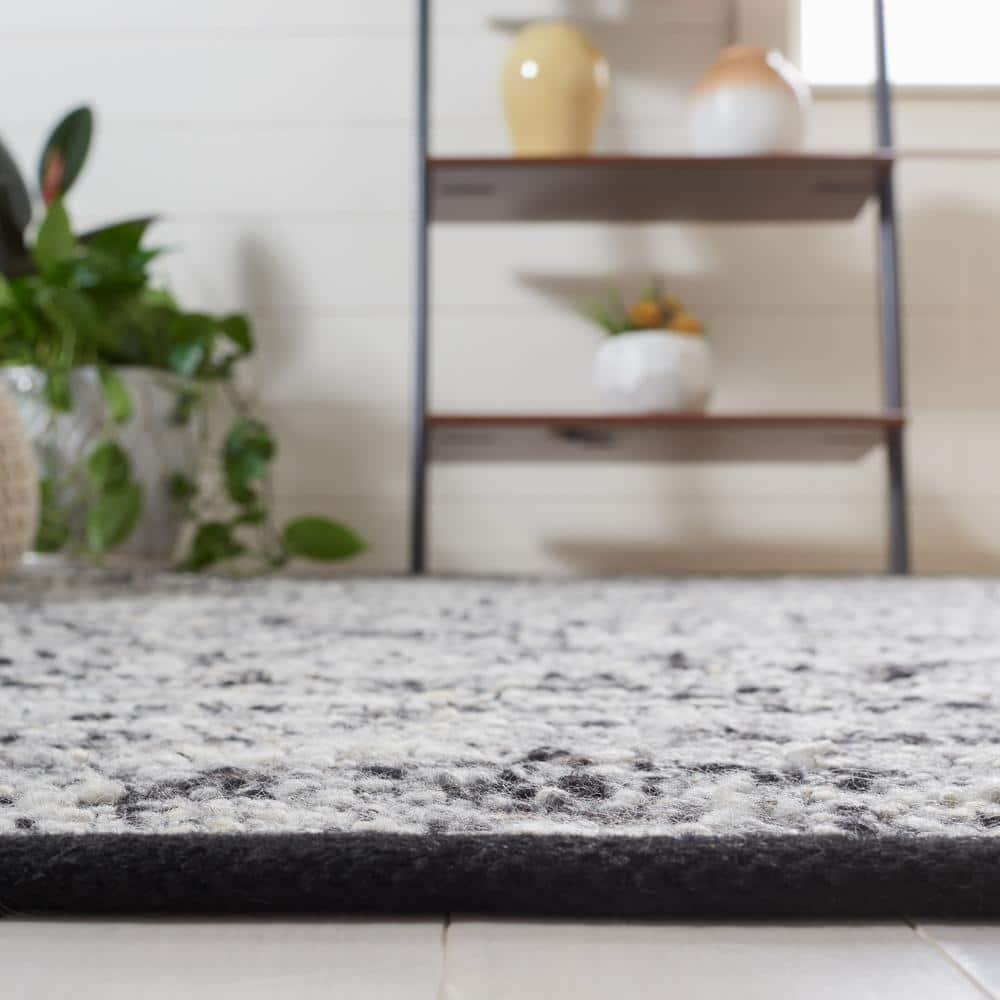 Natura NAT925 Flat Weave Indoor Area Rug - Black - 8'x10' - Safavieh