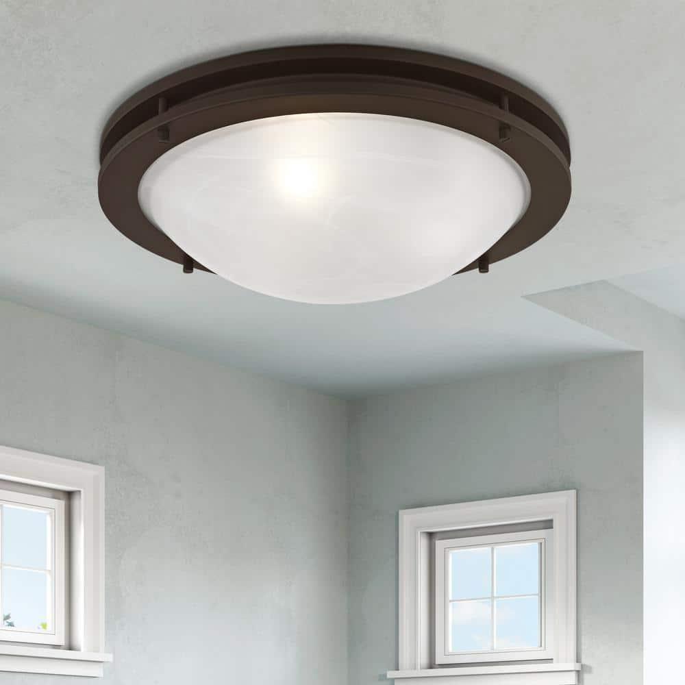 Livex Lighting Ariel 3 - Light Flush Mount in  Bronze
