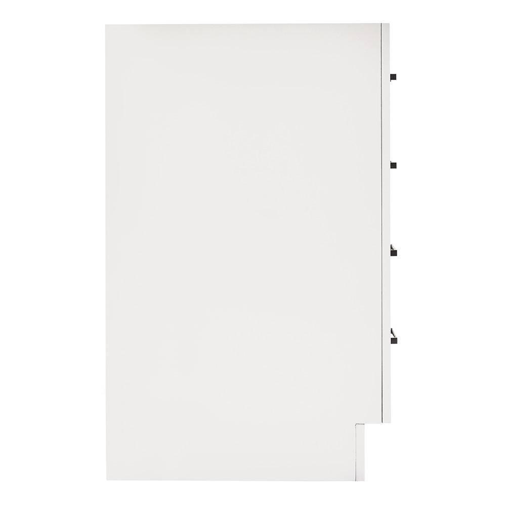Ariel T042s-L-Bc Hepburn 42" Single Free Standing Vanity Cabinet Only - White
