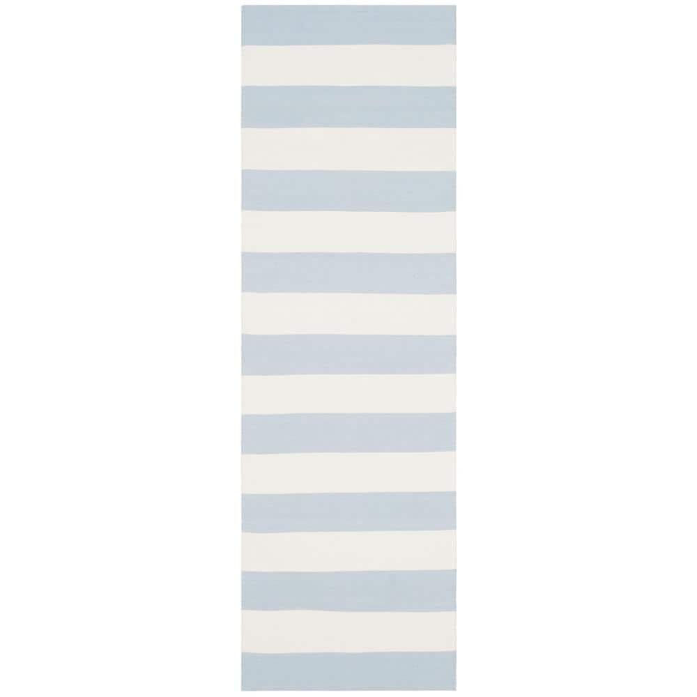 Montauk MTK712 Hand Woven Indoor Accent Rug - Sky Blue/Ivory - 2'3"x5' - Safavieh