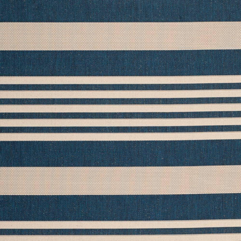 Courtyard CY6062 Power Loomed Indoor/Outdoor Area Rug - Navy/Beige - 8'9"x11'9" - Safavieh.
