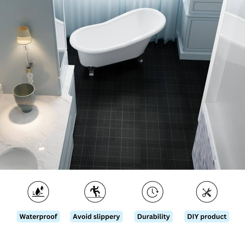 Fulocseny 12'' L x 12'' W Plastic Interlocking Deck Tile (Set of 12)