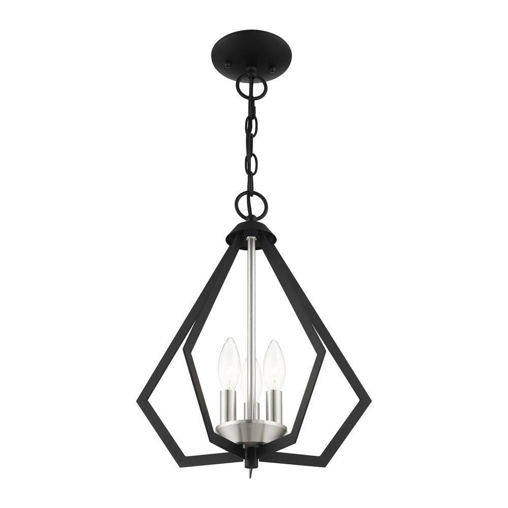 Livex Lighting Prism 3 - Light Chandelier in  Black