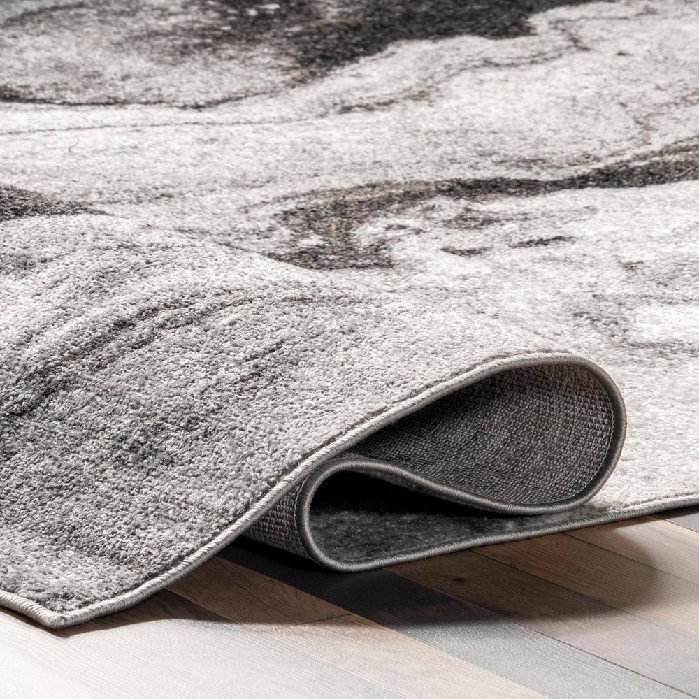 Nuloom Remona Abstract 4x6 Indoor Area Rug for Living Room Bedroom Dining Room Kitchen, Grey/Ivory