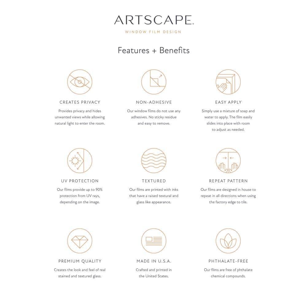 Artscape Newport Amber Window Panel