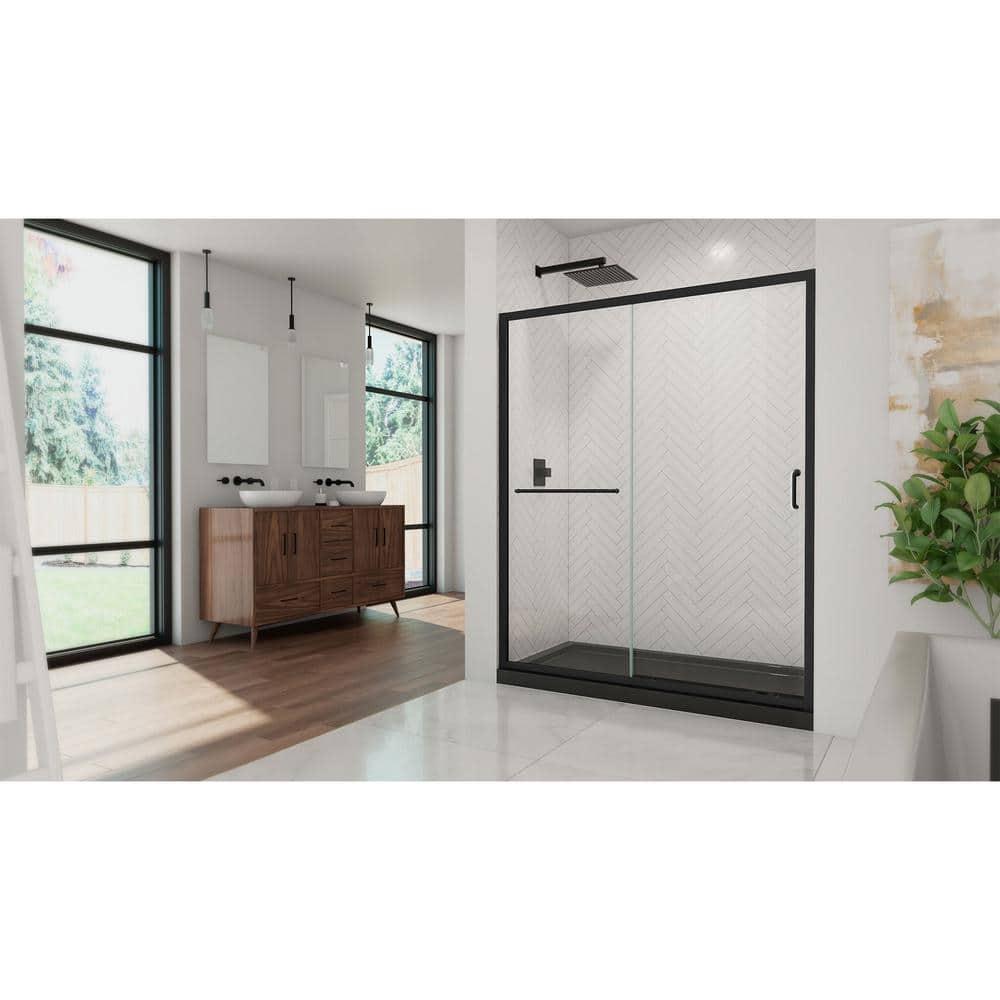 Infinity-Z 60" W x 74.75" H Framed Sliding Shower Kit