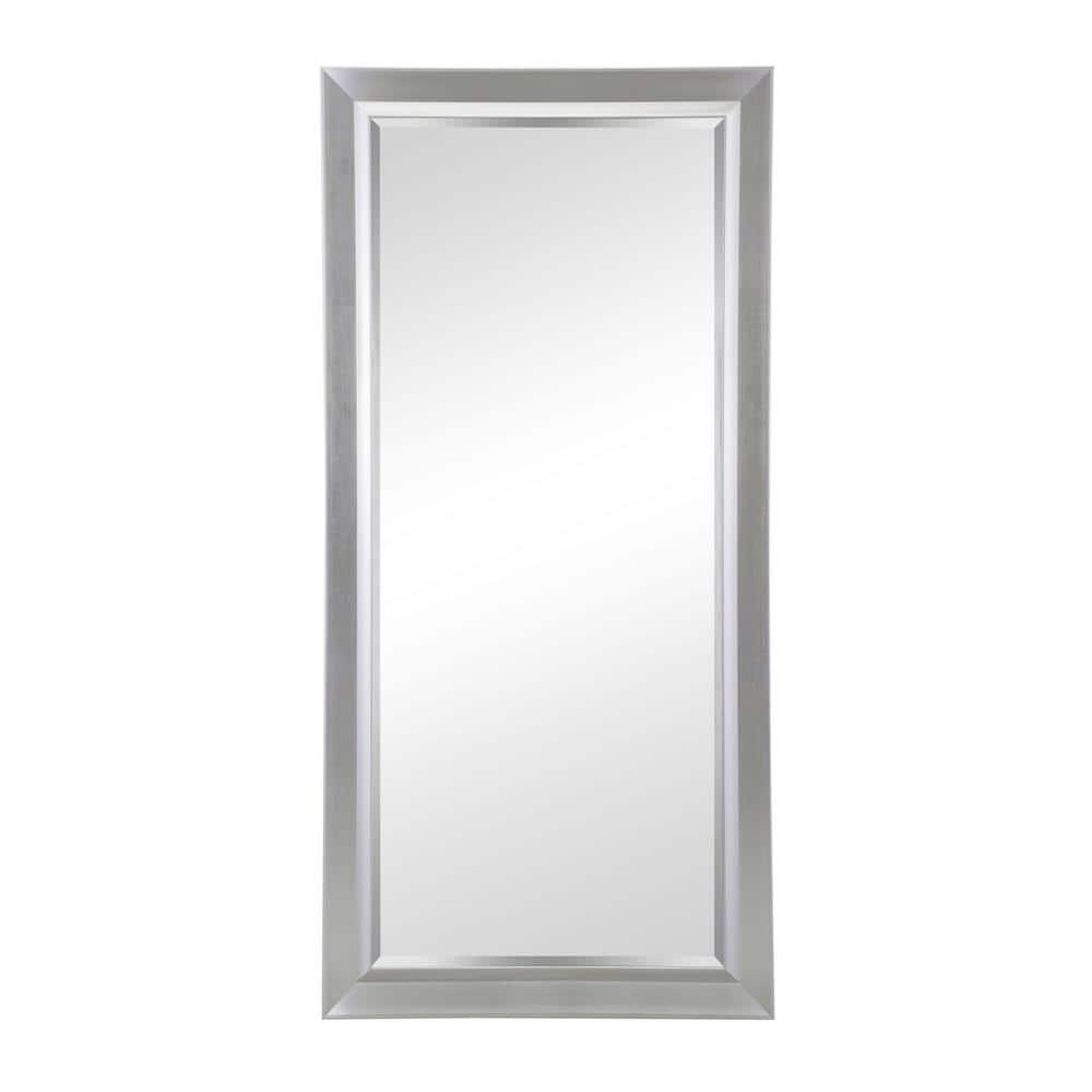 Red Barrel Studio® Chappell Beveled Full Length Huge Floor Mirror XL Mirror Large Standing Silver Floor Mirror