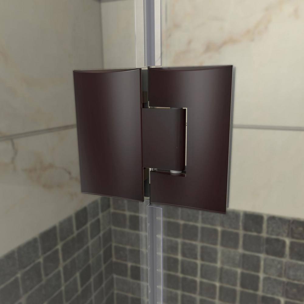Unidoor-X 40" x 72" Hinged Frameless Shower Door with ClearMax™ Technology