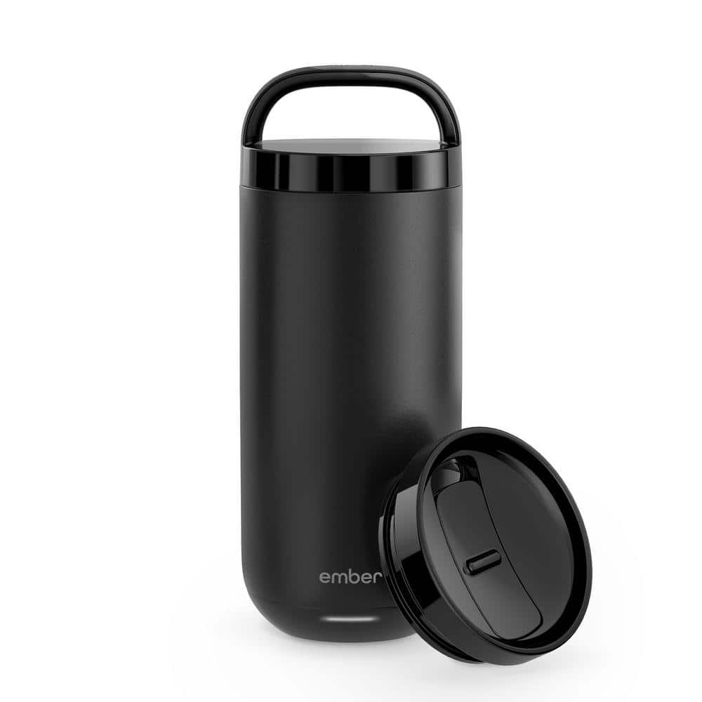 Ember 16oz Temperature Control Smart Tumbler Mug Slate Black: Stainless Steel, Hand Wash, Hot Beverages