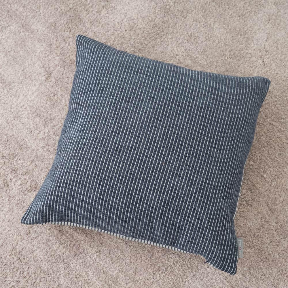 EverGrace Elsa Reversible Pinstripes Striped Reversible Throw Pillow