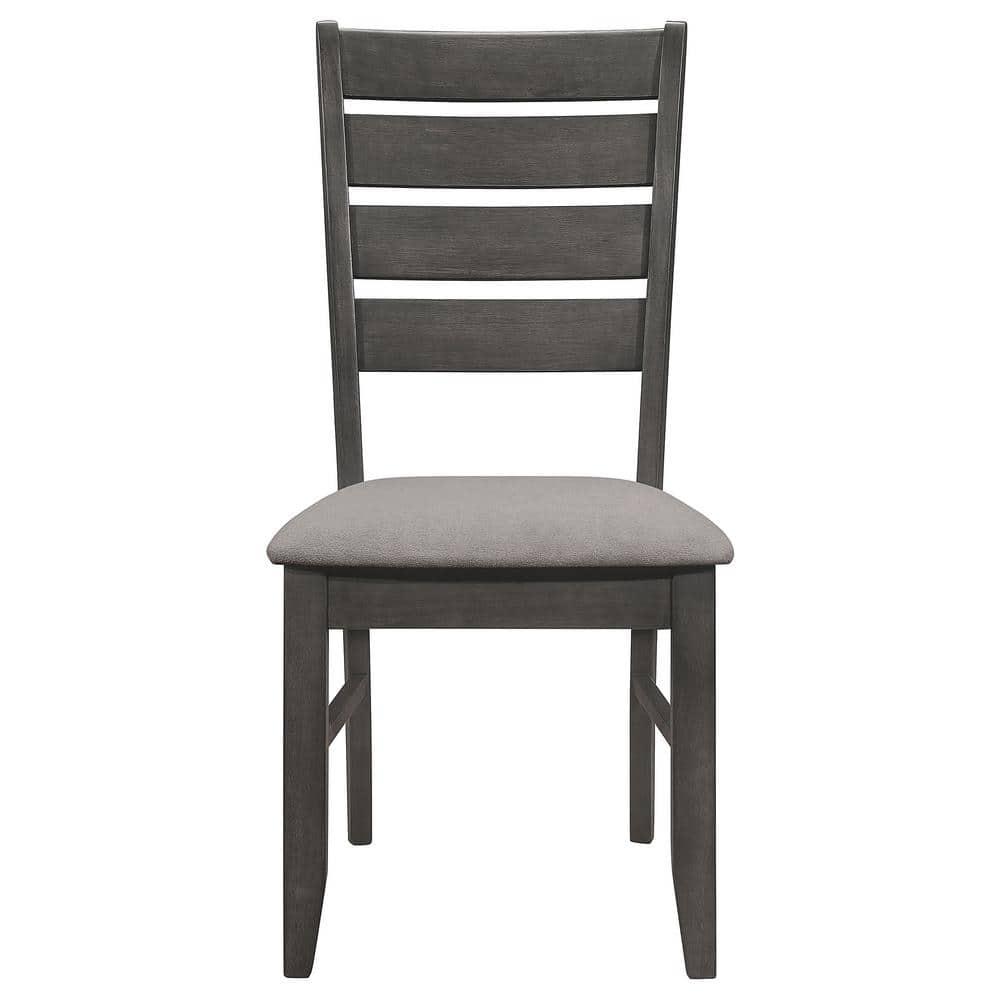 Newline Dalila Wood Dining Side Chair Dark Grey (Set Of 2)