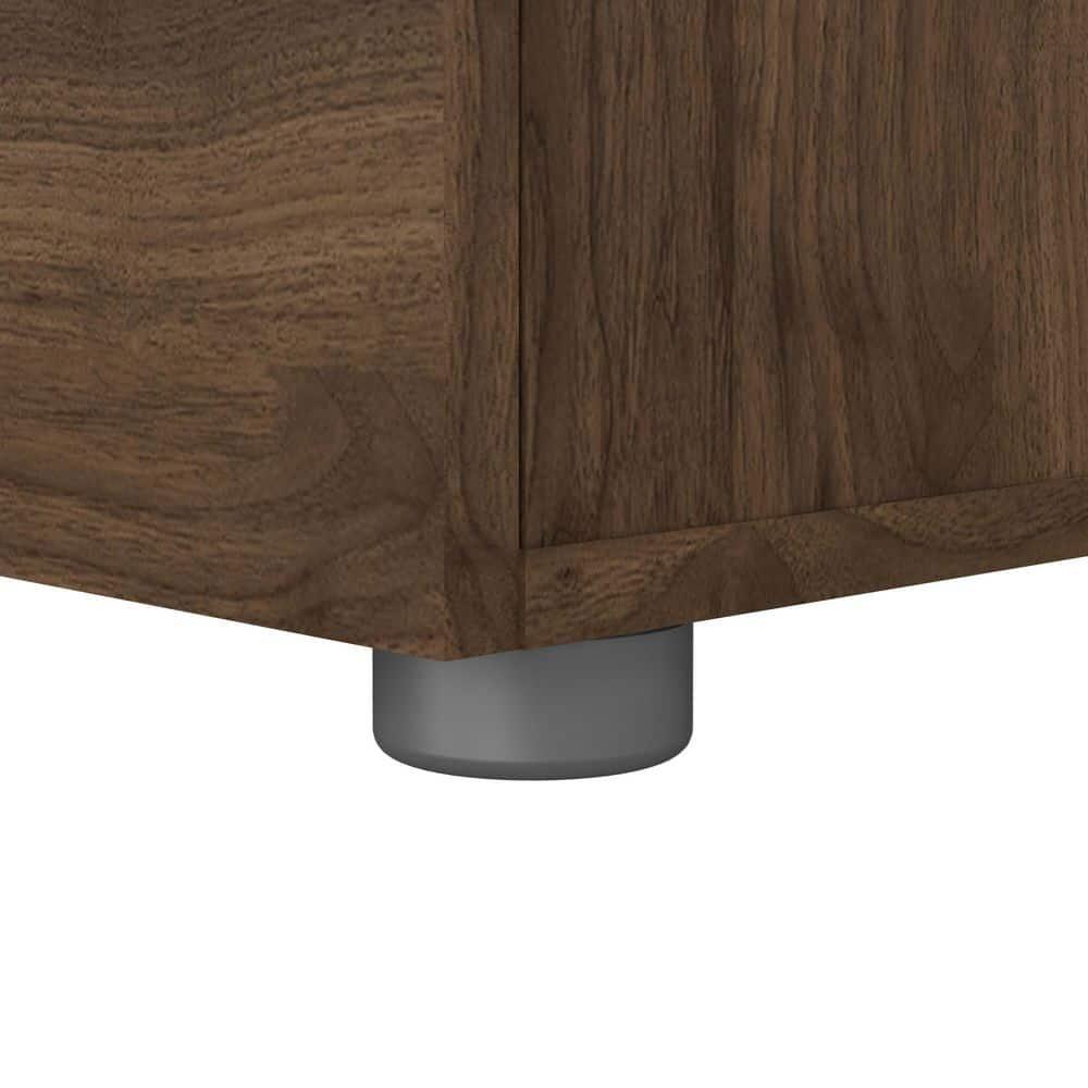 Tvilum Loft 2 Drawer Bedroom Nightstand for Adults, Walnut