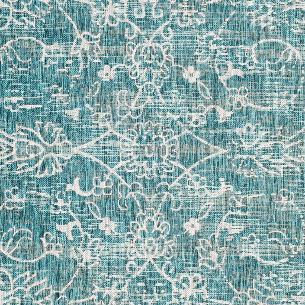 Courtyard CY8680 Power Loomed Indoor and Outdoor Area Rug - Turquoise - 9'x12' - Safavieh