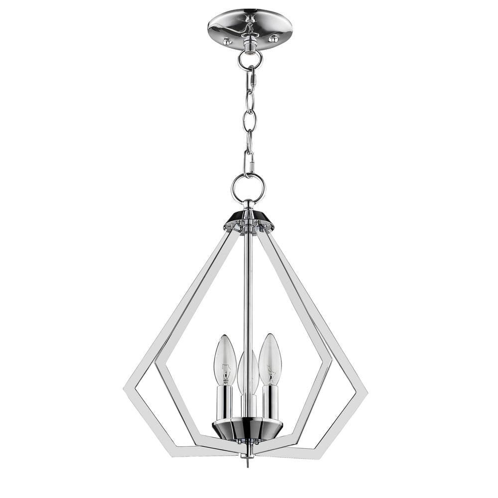 Livex Lighting Prism 3 - Light Chandelier in  Polished Chrome