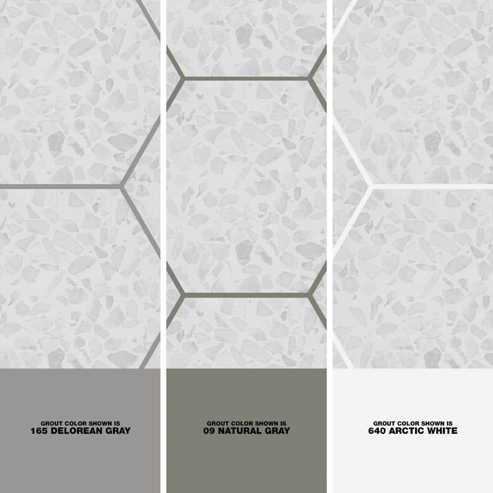 Jurassic Hex 9" Terrazzo Look Porcelain Floor & Wall Tile (8.07 Sq. Ft. / Case)