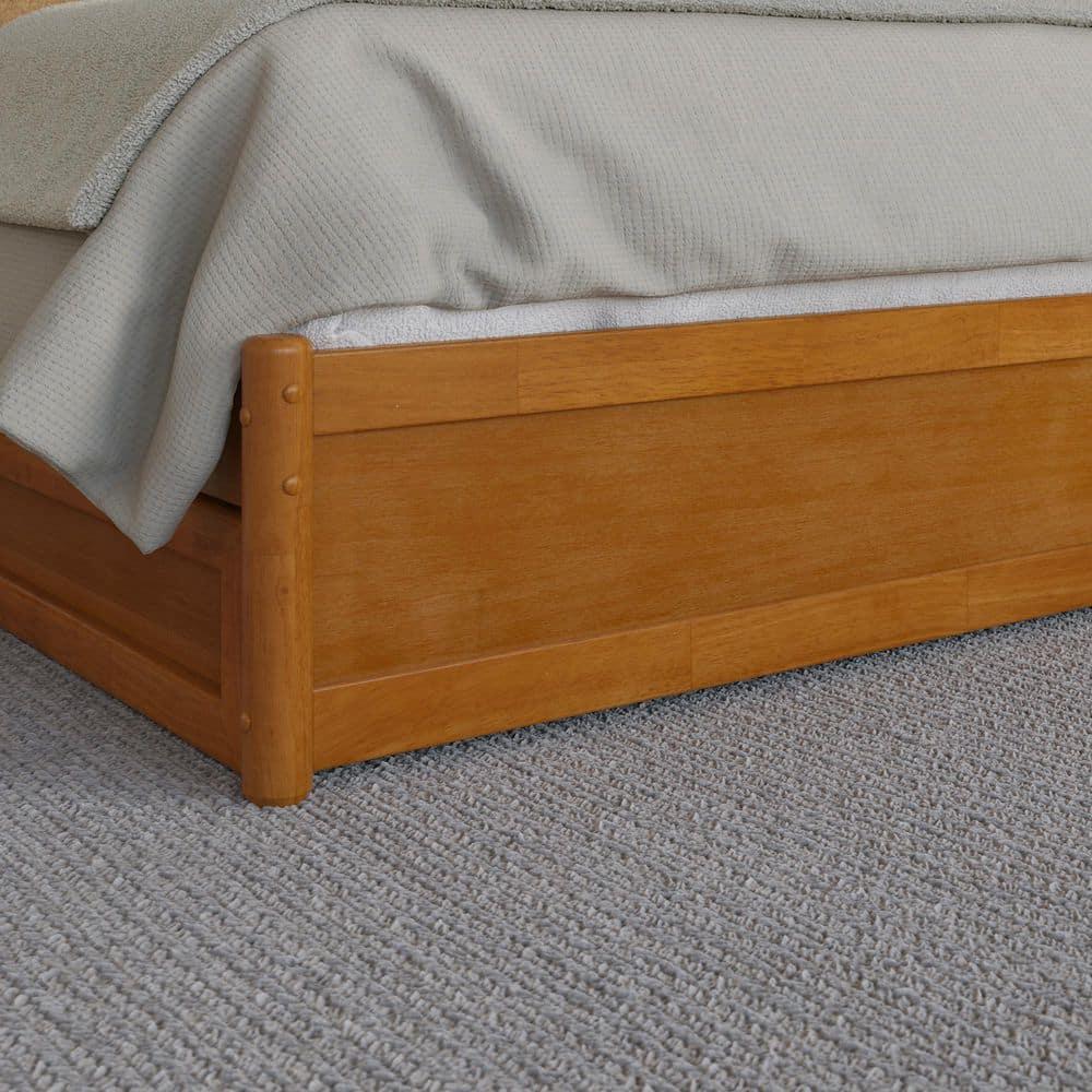 Solid Wood Platform Storage Bed