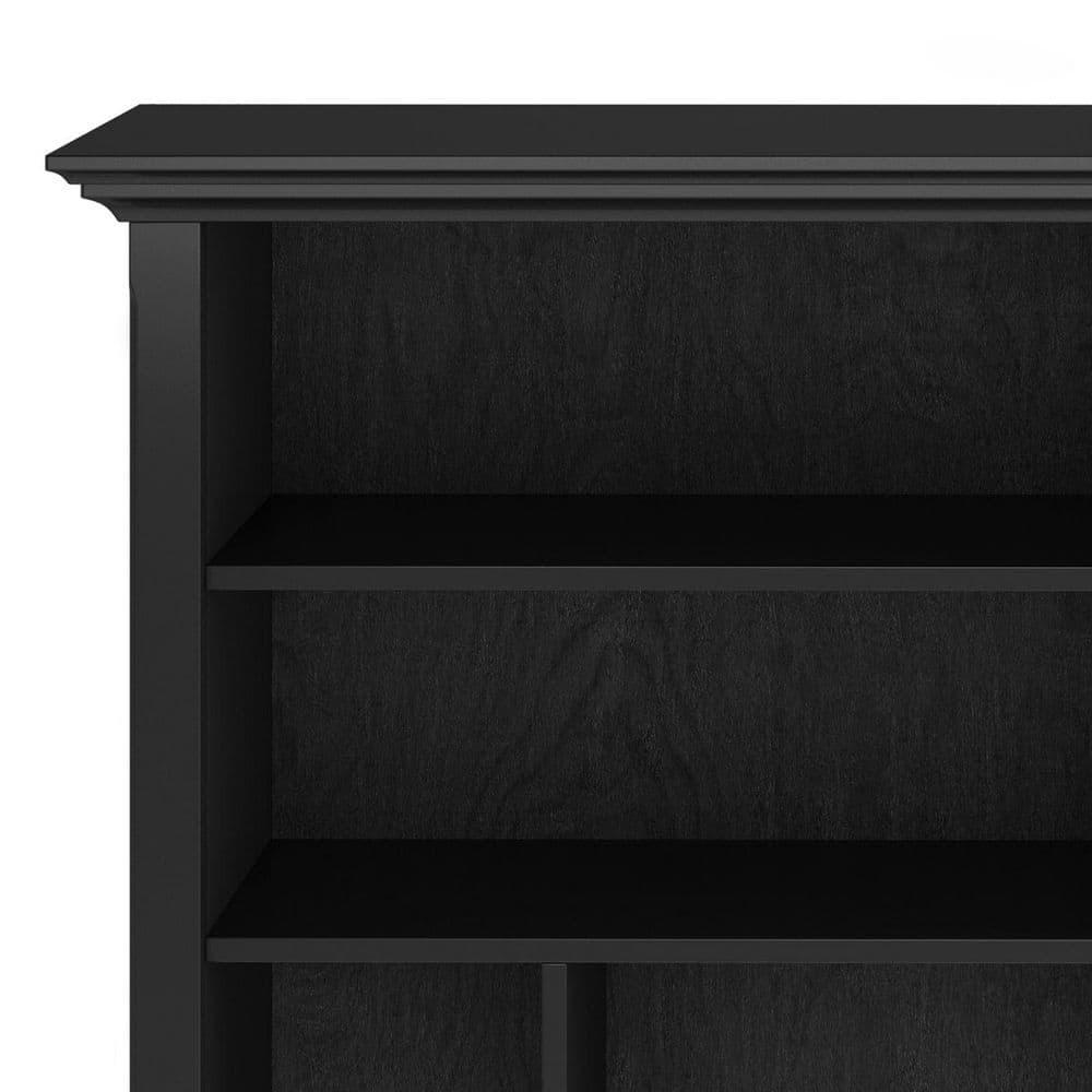 Simpli Home Amherst 44"W Solid Wood Multi Cube Bookcase with 8 Different Sized Storage Cubbies