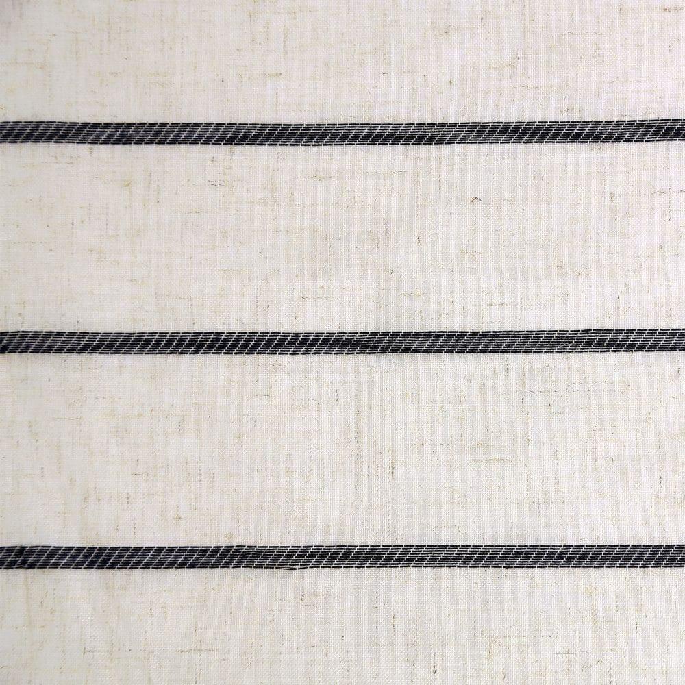 Clean Window Clean Window Aso Twill Stripe Linen Blend Sheer Rod Pocket Kitchen Curtain Valance