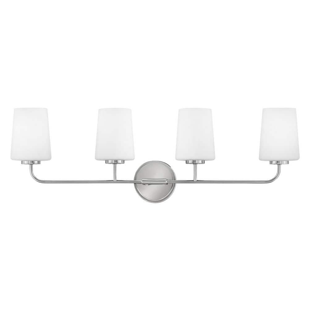 Fitz 4 Light Frosted Dimmable Vanity Light