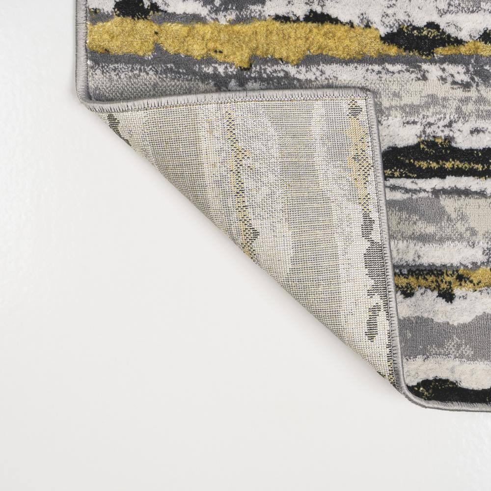 5'x8' Batten Modern Stripe Area Rug, Gray/Black - JONATHAN Y