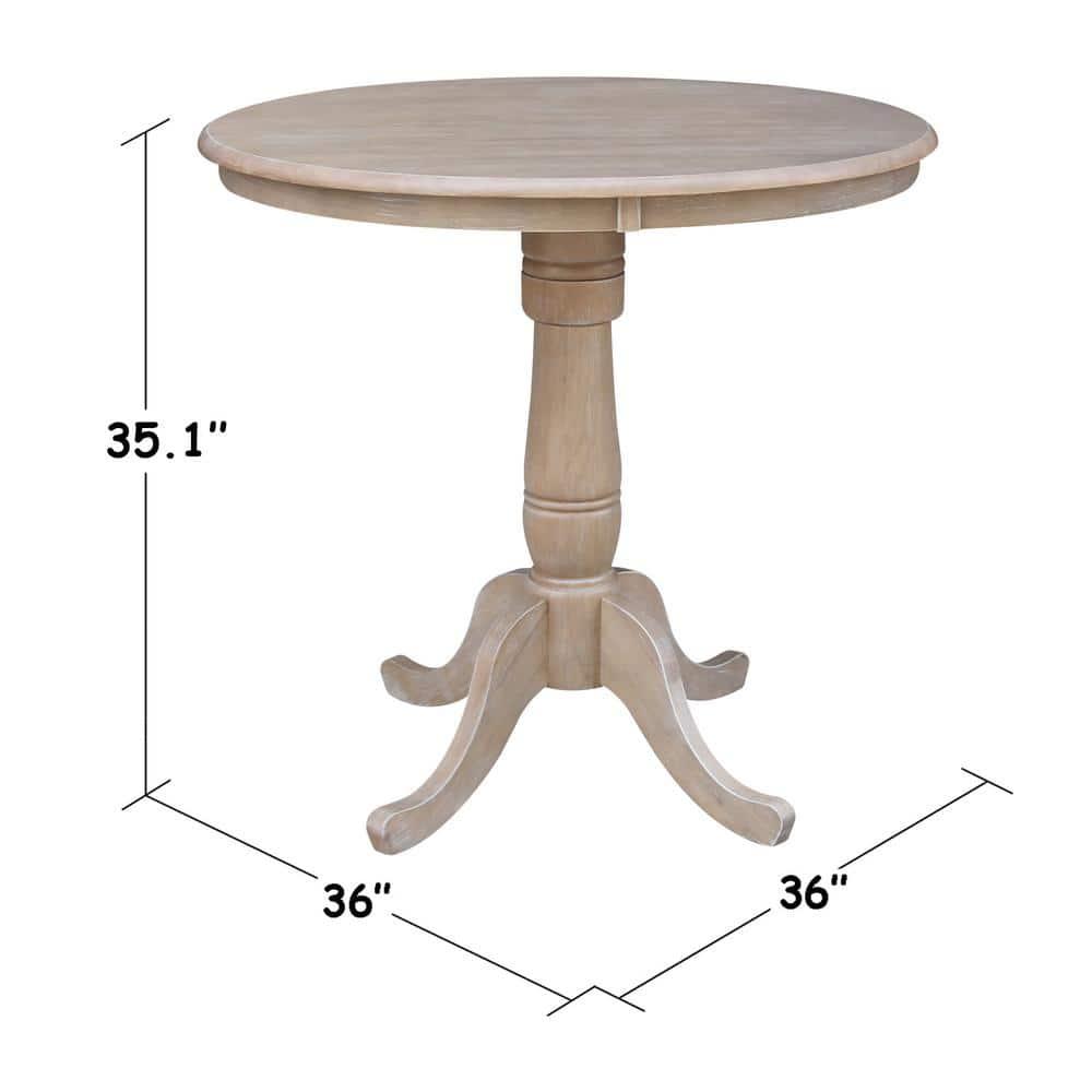 International Concepts 36 inches Round Top Pedestal Table - 34.9 inchesH