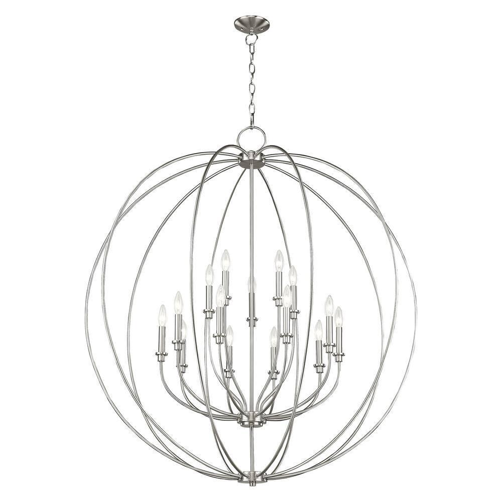 Livex Lighting - Milania - 15 Light Foyer Chandelier in Farmhouse Style - 42