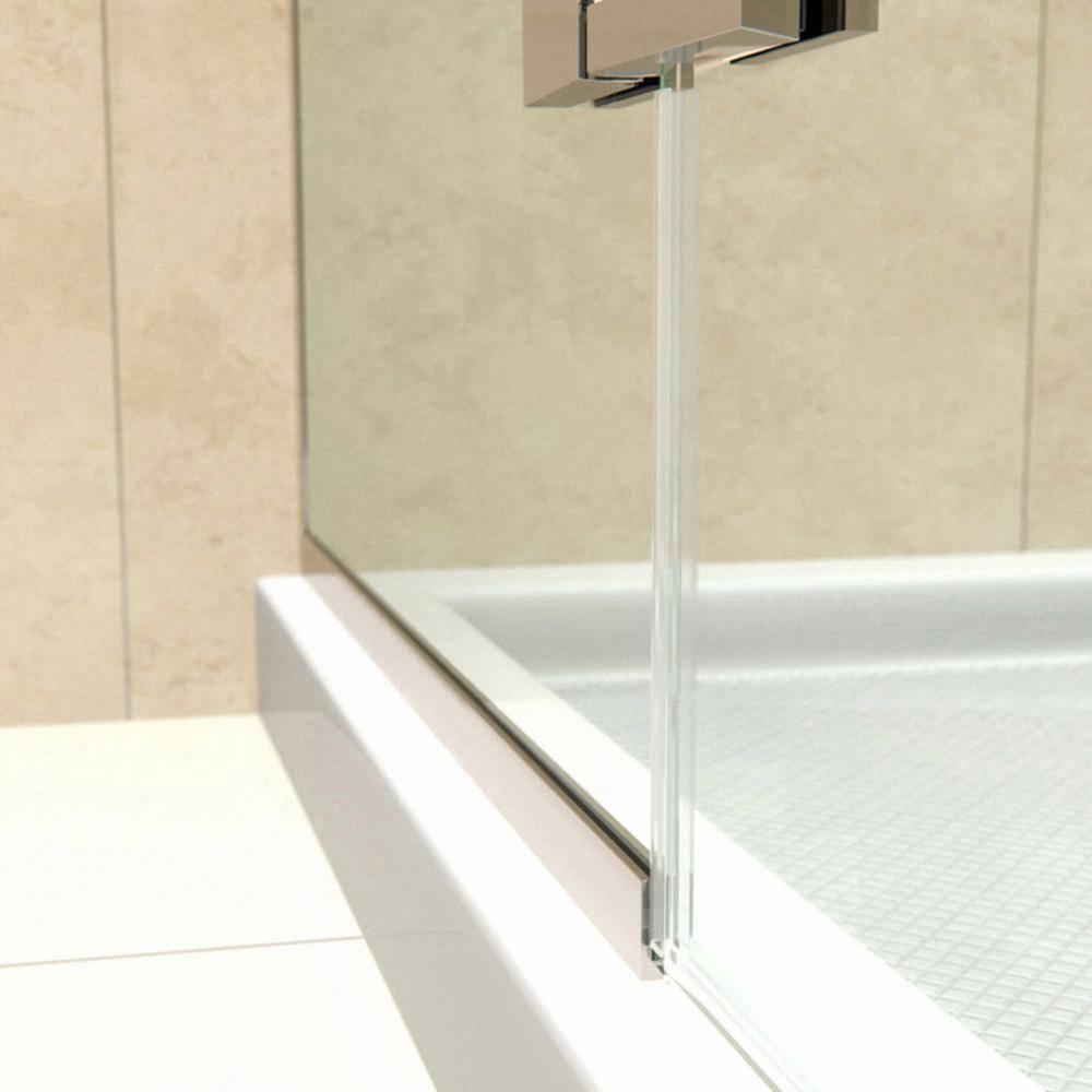 Aqua Ultra 36 in. D x 60 in. W x 74 3/4 in. H Frameless Shower Door