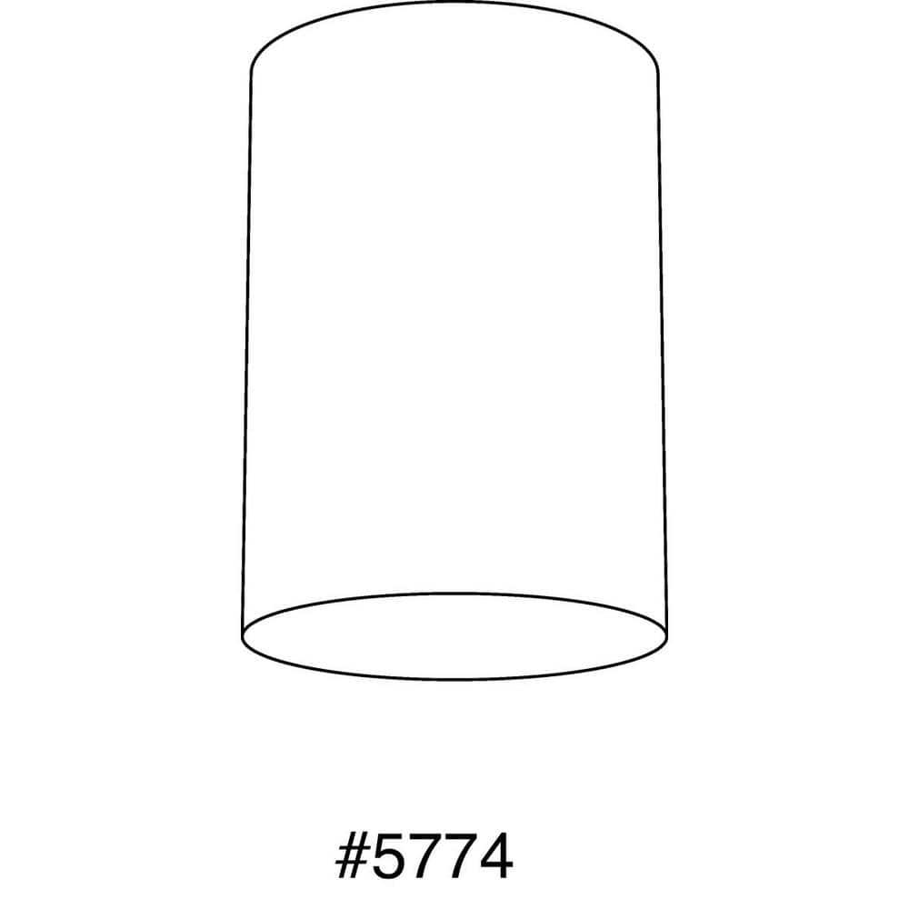 Progress Lighting, Cylinder, 1-Light, Flush Mount, Antique Bronze, Aluminum, LED, Wet Rated, P5774 Series